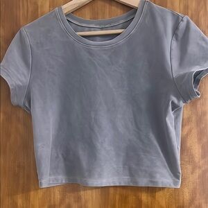 ALO Yoga Gray Crop Top